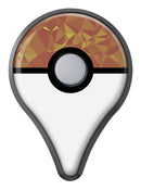 Orange and Red Geometric Triangles Pokémon GO Plus Vinyl Protective Decal Skin Kit
