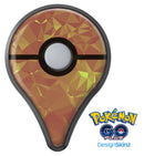 Orange and Red Geometric Triangles Pokémon GO Plus Vinyl Protective Decal Skin Kit