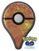 Orange and Red Geometric Triangles Pokémon GO Plus Vinyl Protective Decal Skin Kit