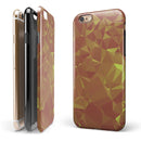 Orange and Red Geometric Triangles iPhone 6/6s or 6/6s Plus 2-Piece Hybrid INK-Fuzed Case