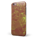 Orange and Red Geometric Triangles iPhone 6/6s or 6/6s Plus 2-Piece Hybrid INK-Fuzed Case