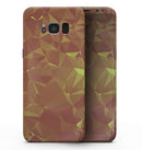 Orange and Red Geometric Triangles - Samsung Galaxy S8 Full-Body Skin Kit