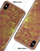 Orange and Red Geometric Triangles - iPhone X Clipit Case