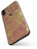 Orange and Red Geometric Triangles - iPhone X Skin-Kit