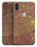 Orange and Red Geometric Triangles - iPhone X Skin-Kit