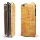 Orange and Yellow Watercolor Strings iPhone 6/6s or 6/6s Plus 2-Piece Hybrid INK-Fuzed Case