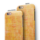 Orange and Yellow Watercolor Strings iPhone 6/6s or 6/6s Plus 2-Piece Hybrid INK-Fuzed Case