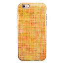 Orange and Yellow Watercolor Strings iPhone 6/6s or 6/6s Plus 2-Piece Hybrid INK-Fuzed Case