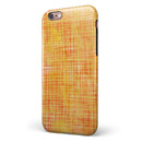 Orange and Yellow Watercolor Strings iPhone 6/6s or 6/6s Plus 2-Piece Hybrid INK-Fuzed Case