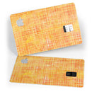Orange and Yellow Watercolor Strings - Premium Protective Decal Skin-Kit for the Apple Credit Card