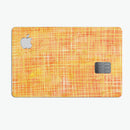Orange and Yellow Watercolor Strings - Premium Protective Decal Skin-Kit for the Apple Credit Card