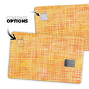 Orange and Yellow Watercolor Strings - Premium Protective Decal Skin-Kit for the Apple Credit Card