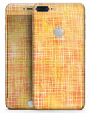 Orange and Yellow Watercolor Strings - Skin-kit for the iPhone 8 or 8 Plus