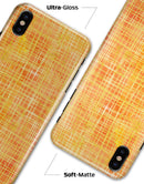 Orange and Yellow Watercolor Strings - iPhone X Clipit Case