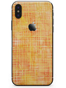 Orange and Yellow Watercolor Strings - iPhone X Skin-Kit