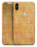 Orange and Yellow Watercolor Strings - iPhone X Skin-Kit