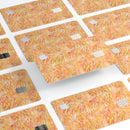 Orange and Yellow Watercolor Tiger Pattern - Premium Protective Decal Skin-Kit for the Apple Credit Card