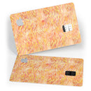 Orange and Yellow Watercolor Tiger Pattern - Premium Protective Decal Skin-Kit for the Apple Credit Card