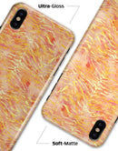 Orange and Yellow Watercolor Tiger Pattern - iPhone X Clipit Case