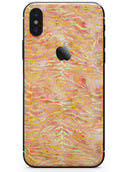 Orange and Yellow Watercolor Tiger Pattern - iPhone X Skin-Kit