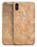 Orange and Yellow Watercolor Tiger Pattern - iPhone X Skin-Kit