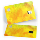 Orange v2 Absorbed Watercolor Texture - Premium Protective Decal Skin-Kit for the Apple Credit Card