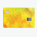 Orange v2 Absorbed Watercolor Texture - Premium Protective Decal Skin-Kit for the Apple Credit Card