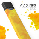 Orange v2 Absorbed Watercolor Texture - Premium Decal Protective Skin-Wrap Sticker compatible with the Juul Labs vaping device