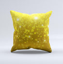 Orbs of Gold Light ink-Fuzed Decorative Throw Pillow