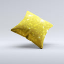 Orbs of Gold Light ink-Fuzed Decorative Throw Pillow