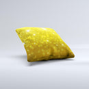 Orbs of Gold Light ink-Fuzed Decorative Throw Pillow
