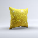Orbs of Gold Light ink-Fuzed Decorative Throw Pillow