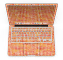 Oreange Textured Triangle Pattern - MacBook Pro with Retina Display Full-Coverage Skin Kit