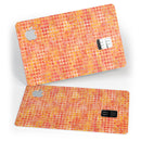 Oreange Textured Triangle Pattern - Premium Protective Decal Skin-Kit for the Apple Credit Card