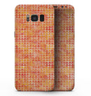 Oreange Textured Triangle Pattern - Samsung Galaxy S8 Full-Body Skin Kit
