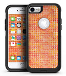 Oreange Textured Triangle Pattern - iPhone 7 or 7 Plus Commuter Case Skin Kit