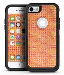 Oreange Textured Triangle Pattern - iPhone 7 or 8 OtterBox Case & Skin Kits