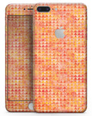 Oreange Textured Triangle Pattern - Skin-kit for the iPhone 8 or 8 Plus