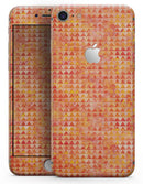 Oreange Textured Triangle Pattern - Skin-kit for the iPhone 8 or 8 Plus