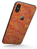 Oreange Textured Triangle Pattern - iPhone X Skin-Kit