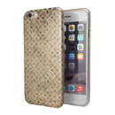 Overlapping Golden Shapes Pattern iPhone 6/6s or 6/6s Plus 2-Piece Hybrid INK-Fuzed Case