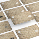 Overlapping Golden Shapes Pattern - Premium Protective Decal Skin-Kit for the Apple Credit Card