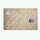 Overlapping Golden Shapes Pattern - Premium Protective Decal Skin-Kit for the Apple Credit Card