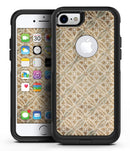 Overlapping Golden Shapes Pattern - iPhone 7 or 7 Plus Commuter Case Skin Kit
