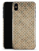 Overlapping Golden Shapes Pattern - iPhone X Clipit Case