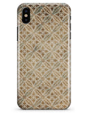 Overlapping Golden Shapes Pattern - iPhone X Clipit Case