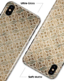 Overlapping Golden Shapes Pattern - iPhone X Clipit Case