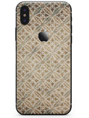 Overlapping Golden Shapes Pattern - iPhone X Skin-Kit
