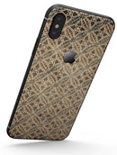 Overlapping Golden Shapes Pattern - iPhone X Skin-Kit
