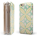 Oversized Green and Yellow Overlapping Circles iPhone 6/6s or 6/6s Plus 2-Piece Hybrid INK-Fuzed Case
